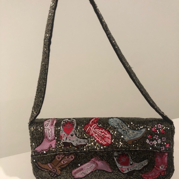 Chic Embellished Shoulder Bag with Boot Designs - Picture 13 of 16